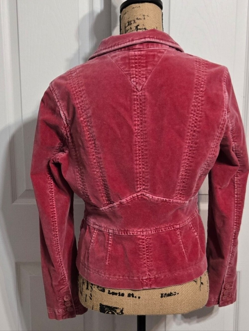 Tommy Hilfiger Size Large Women’s Velvet Blazer Jacket - Rose Pink - Picture 3 of 3